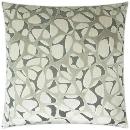 Prospect Abstract Silver Grey Large Throw Pillow Insert