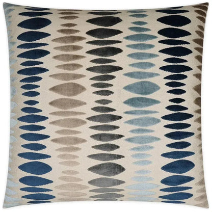 Prospero Mineral Abstract Blue Mist Large Throw Pillow