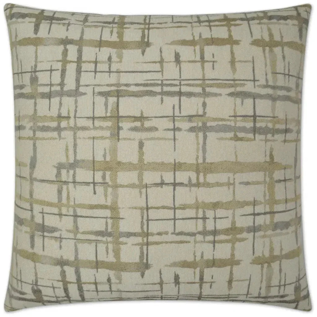 Protraction Pewter Brown Throw Pillow Insert