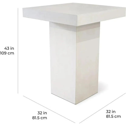 Provence Bar Table - Slate Grey Outdoor Bar Table