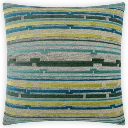 Punctuate Ocean Green Throw Pillow With Insert