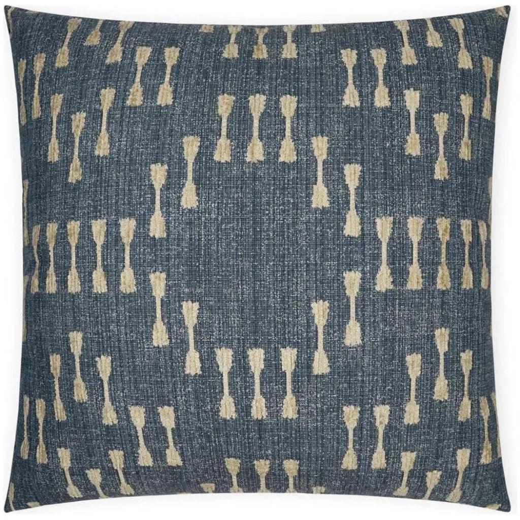 Purnima Denim Blue Slate Blue Large Throw Pillow Insert