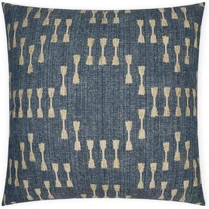 Purnima Denim Blue Slate Blue Large Throw Pillow Insert