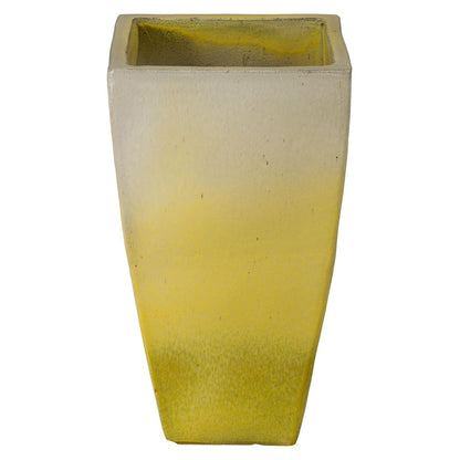 Quad Square Yellow Outdoor Planter