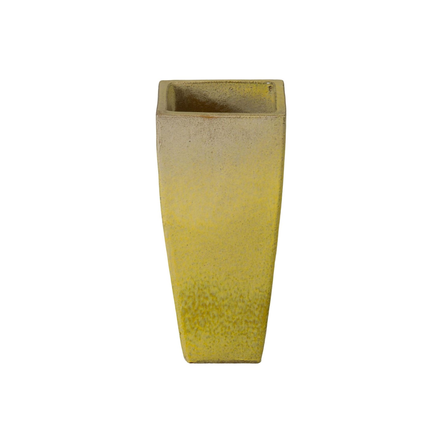 Quad Square Yellow Outdoor Planter