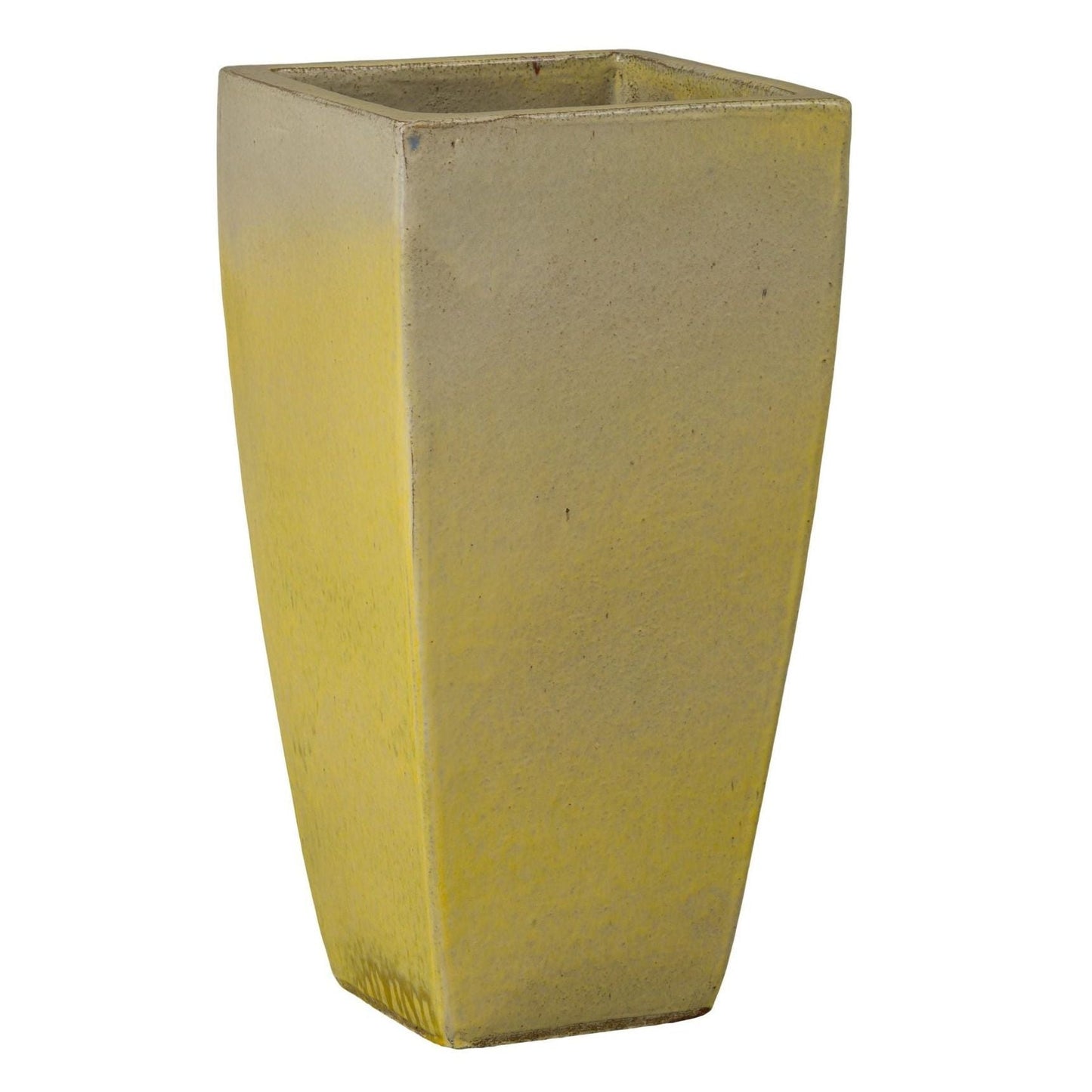 Quad Square Yellow Outdoor Planter