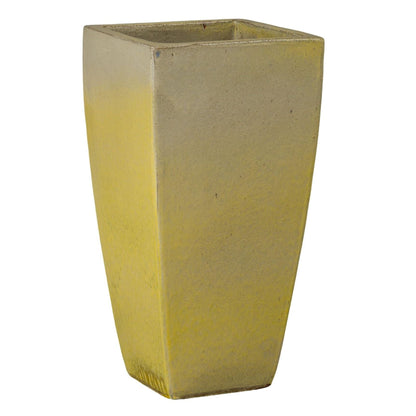 Quad Square Yellow Outdoor Planter