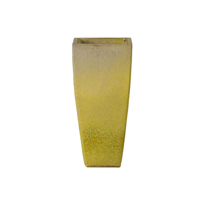 Quad Square Yellow Outdoor Planter