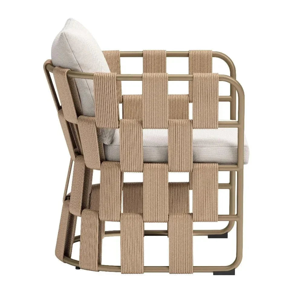 Quadrat White Dining Arm Chair