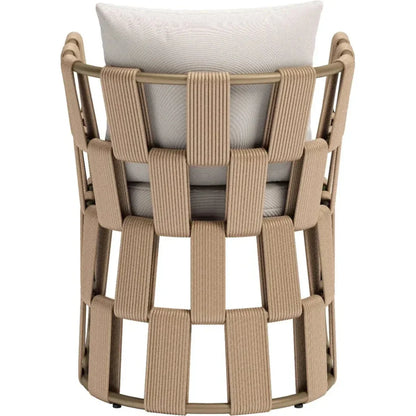 Quadrat White Dining Arm Chair