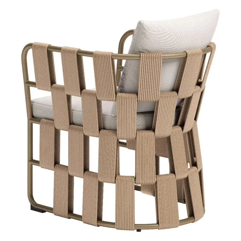Quadrat White Dining Arm Chair