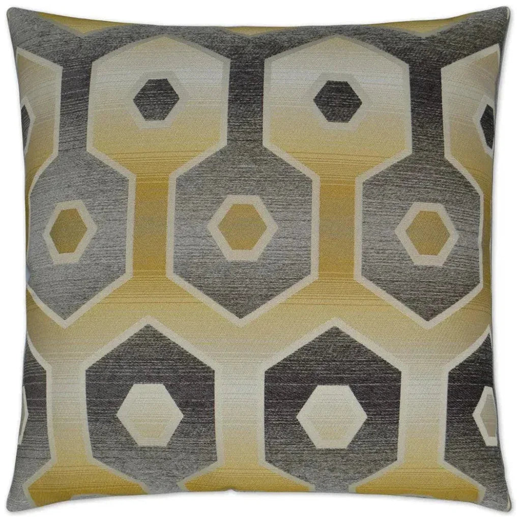 Quattroporte Grey Throw Pillow With Insert