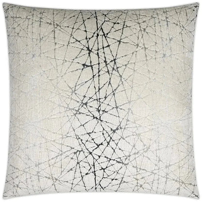 Questa Haze Glam Silver Large Throw Pillow Insert