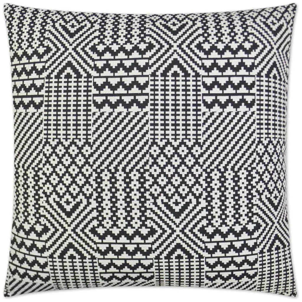 Quilt Black Black Throw Pillow With Insert