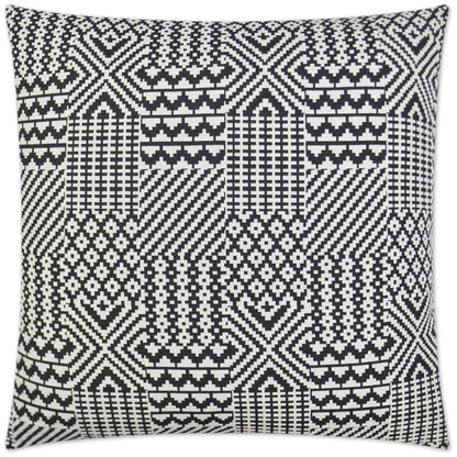 Quilt Black Black Throw Pillow With Insert