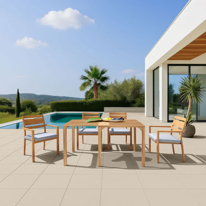 Rader Olefin Fabric Outdoor Dining Chair 2PC
