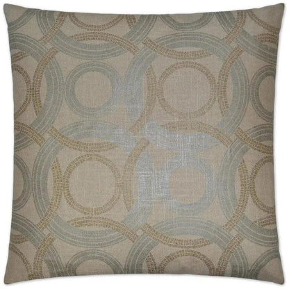 Radiant Rings Brown Throw Pillow With Insert