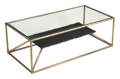 Ranol Glass Top Rectangular Coffee Table