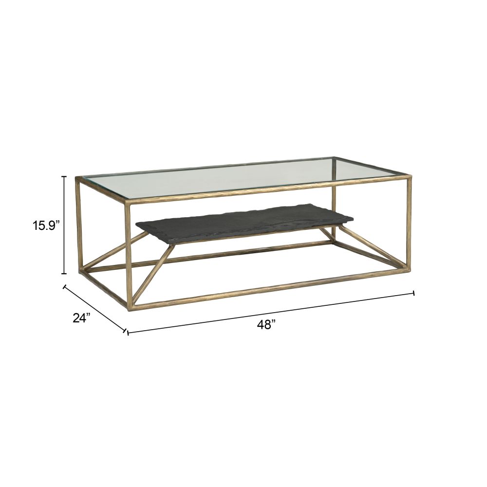 Ranol Glass Top Rectangular Coffee Table