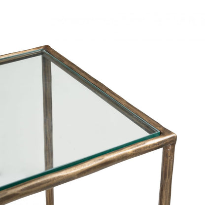 Ranol Glass Top Rectangular Console Table