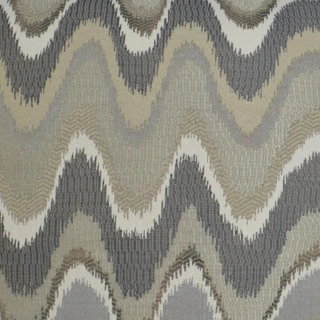 Rave Wave Grey Throw Pillow With Insert