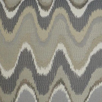 Rave Wave Grey Throw Pillow With Insert