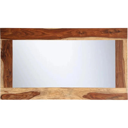 Raven Natural Wood Frame Wall Mirror
