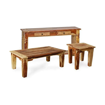 Raven Wood Square Lamp Table