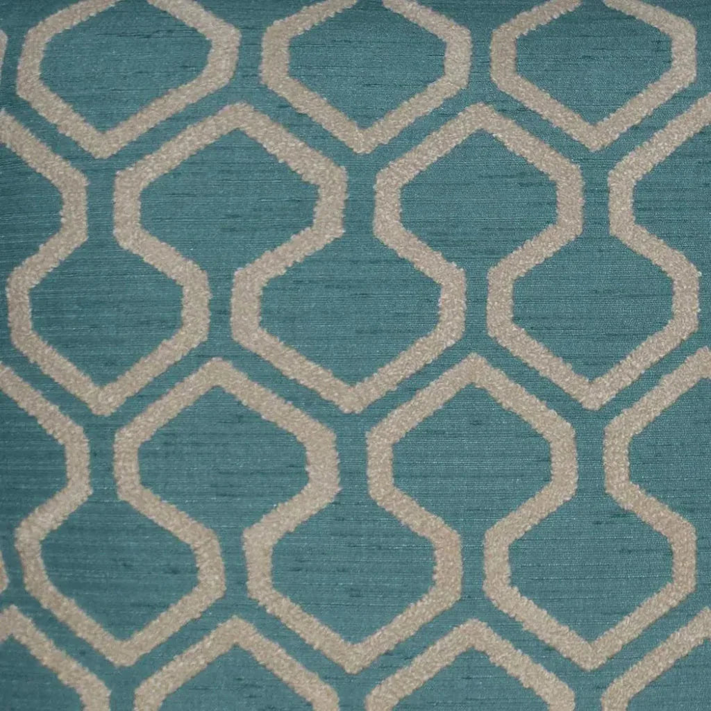 Raw Edges Turquoise Throw Pillow With Insert
