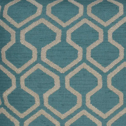 Raw Edges Turquoise Throw Pillow With Insert