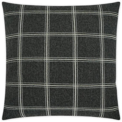 Raymond Onyx Black Throw Pillow With Insert