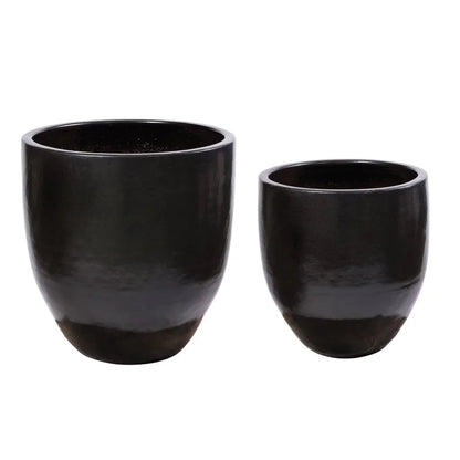 Reflection Ceramic Patio Planter (Set Of 2)