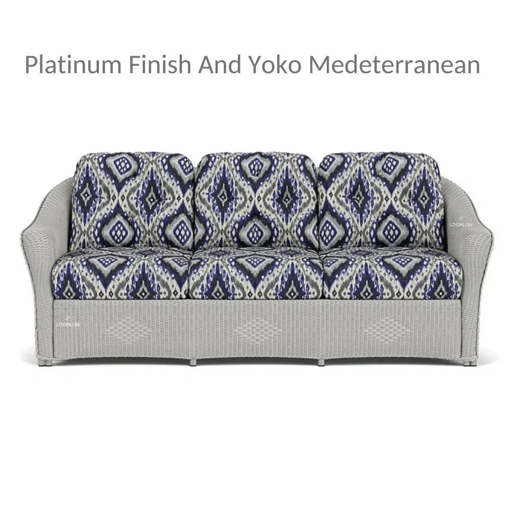 Reflections All Weather Wicker 3-Seater Sofa with Sunbrella Cushions