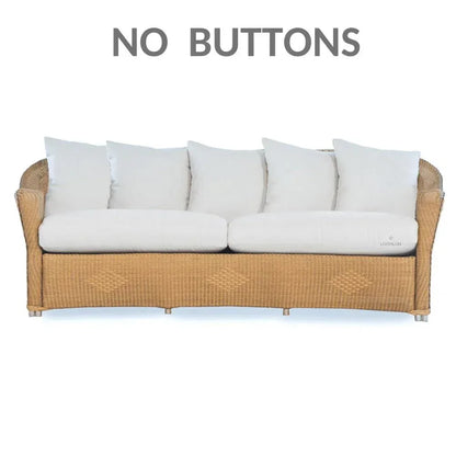 Reflections All Weather Wicker Crescent Sofa with Sunbrella Cushions