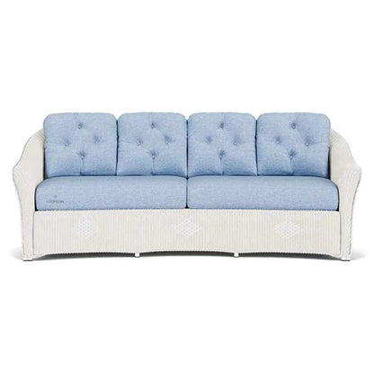 Reflections All Weather Wicker Crescent Sofa with Sunbrella Cushions