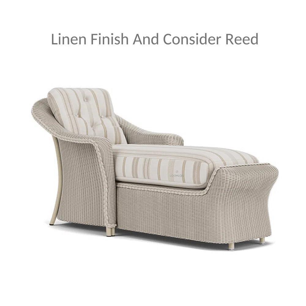 Reflections Wicker Day Chaise Lounge with Sunbrella Cushions