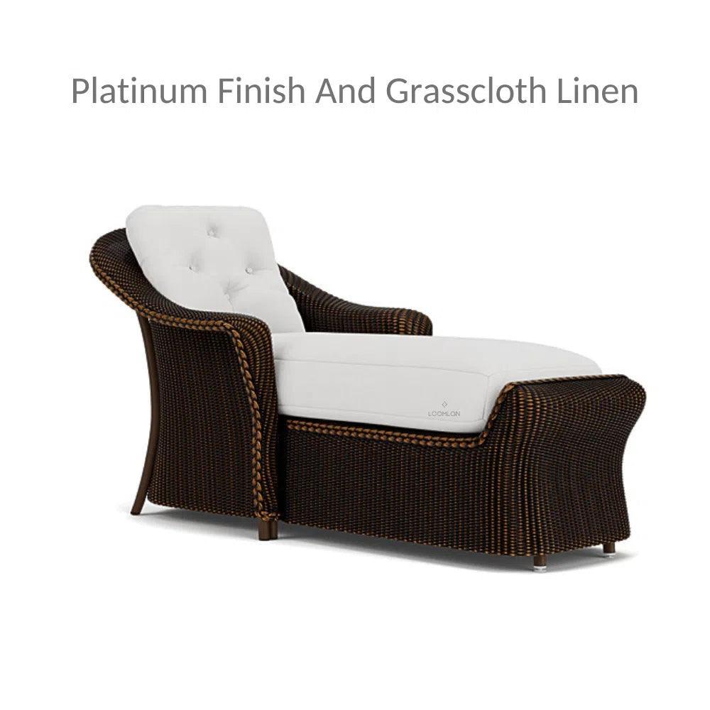 Reflections Wicker Day Chaise Lounge with Sunbrella Cushions