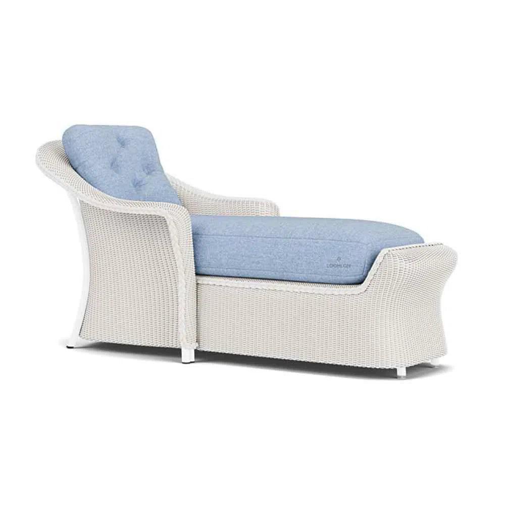 Reflections Wicker Day Chaise Lounge with Sunbrella Cushions