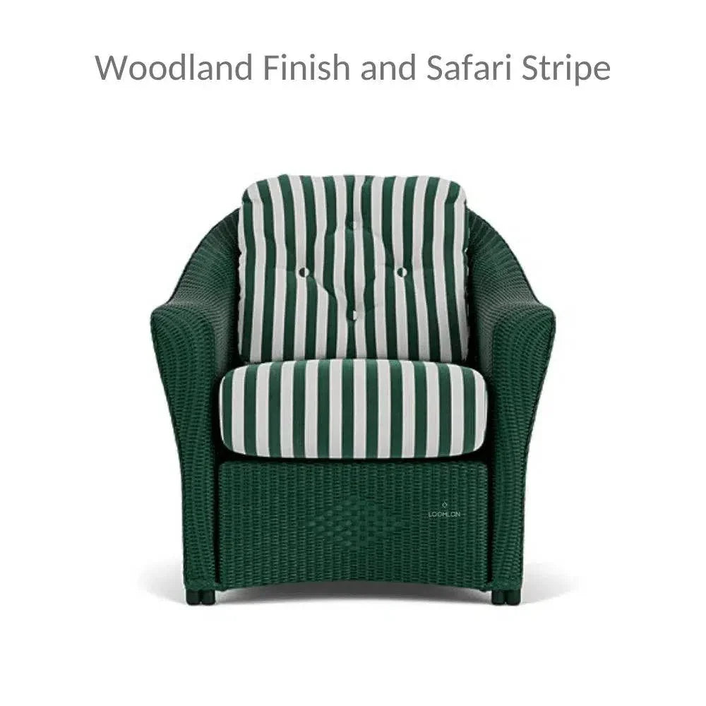 Reflections Wicker Lounge Chair with Sunbrella Cushions