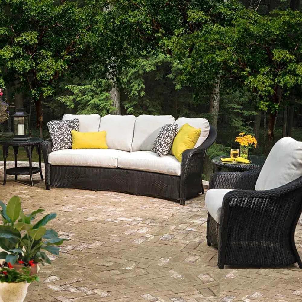 Reflections Wicker Lounge Chair with Sunbrella Cushions