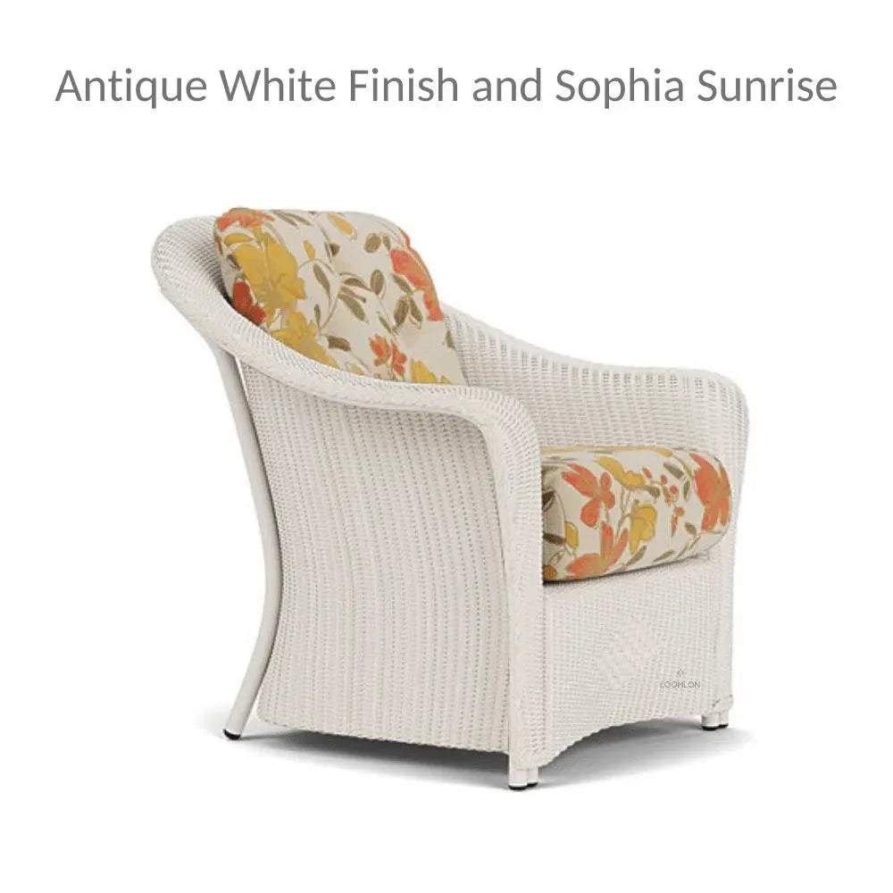 Reflections Wicker Lounge Chair with Sunbrella Cushions