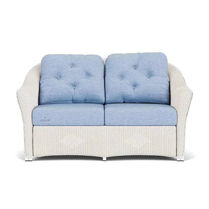 Reflections Wicker Loveseat with Sunbrella Cushions