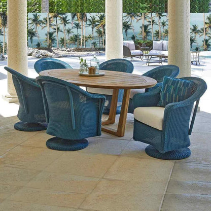 Reflections Wicker Patio Swivel Rocker Dining Chair