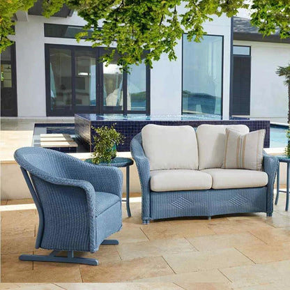Reflections Wicker Porch Rocker Chair with Sunbrella Cushion