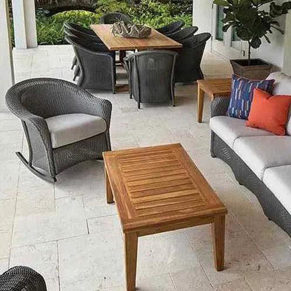 Reflections Wicker Porch Rocker Chair with Sunbrella Cushion