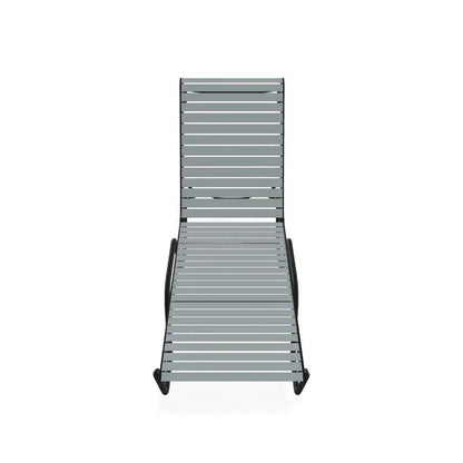 Reliance 4-Posiion Lay-flat Stacking Armless Outdoor Chaise