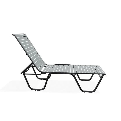 Reliance 4-Posiion Lay-flat Stacking Armless Outdoor Chaise