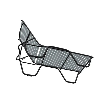 Reliance 4-Posiion Lay-flat Stacking Armless Outdoor Chaise