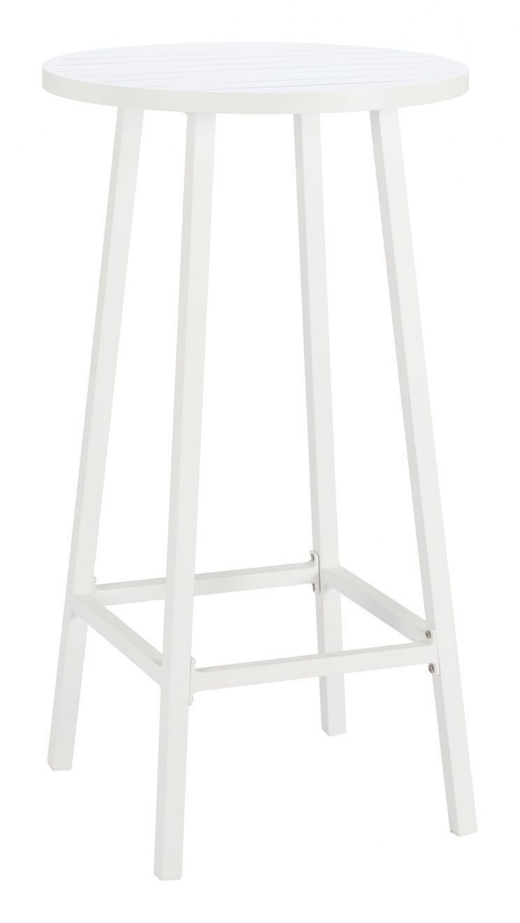 Ren Aluminum White Outdoor Bar Table