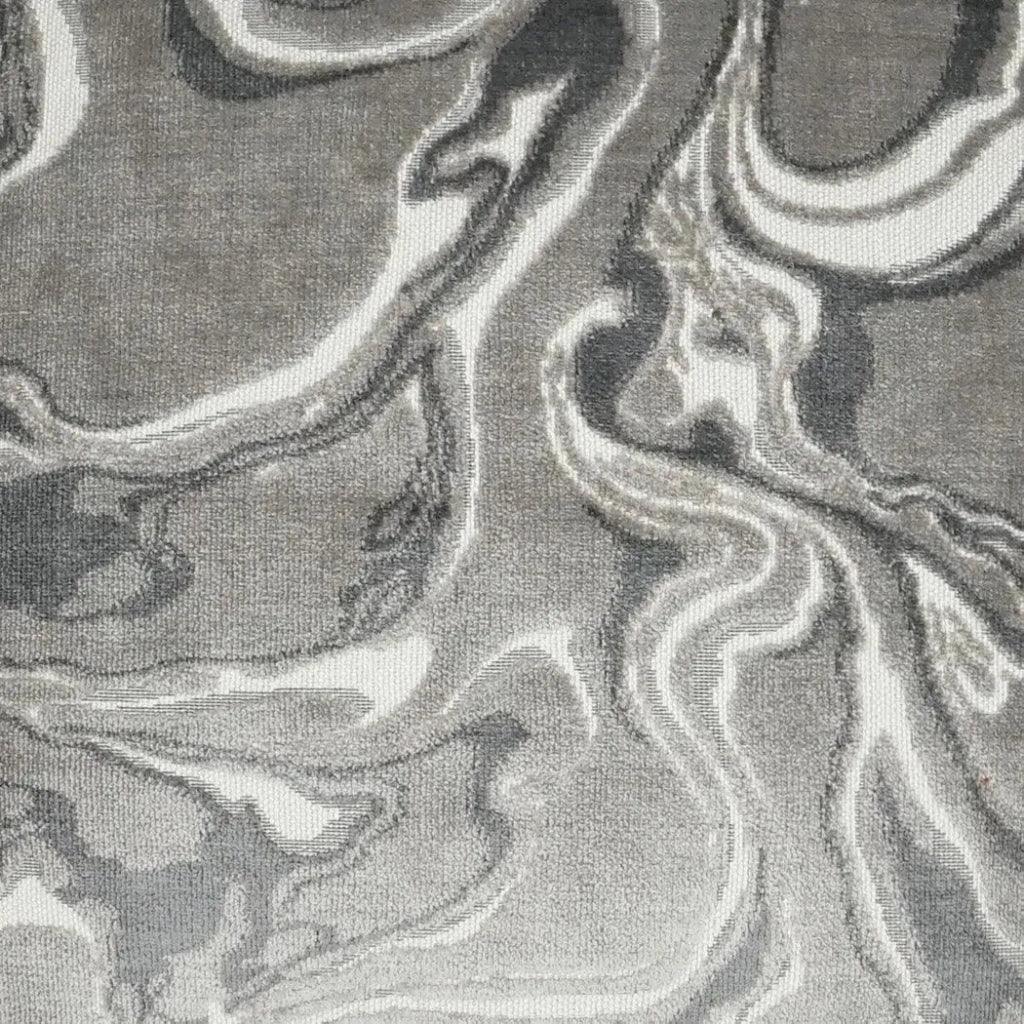 Rhapsody Grey Abstract Grey Large Throw Pillow Insert